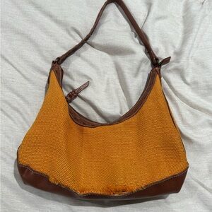 Stylish Brown and Orange Women's Bag